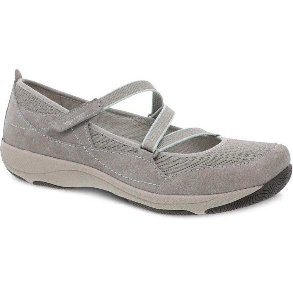 Dansko Women's Hilda Mary Jane Slip On Shoes Grey Leather Suede EU 36 - US 5.5/6
